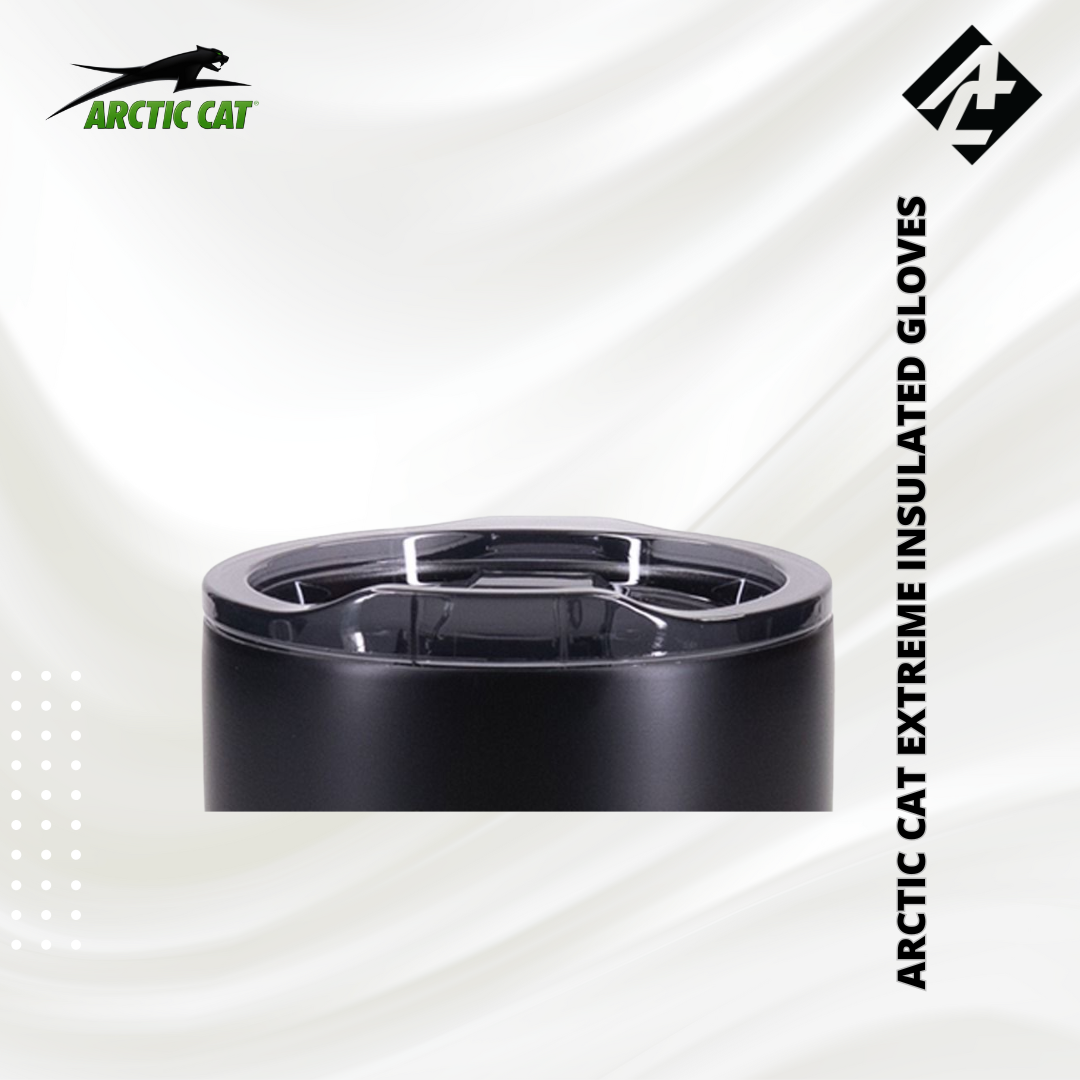 Arctic Cat 18-oz Stainless Steel Tumbler- Black-Green