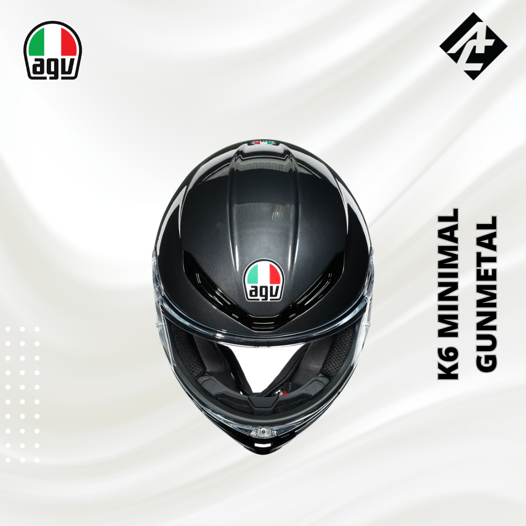 AGV K6 MULTI - MINIMAL GUNMETAL/BLACK/YELLOW FLUO (XL)
