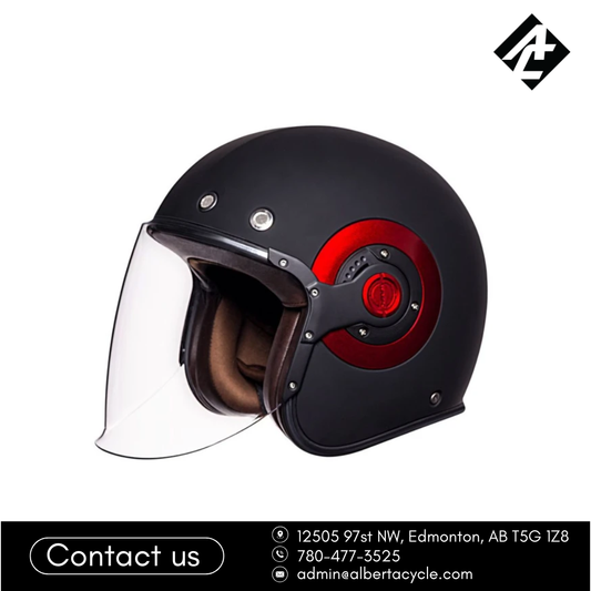 SMK Retro Jet Solid Open Face Helmet