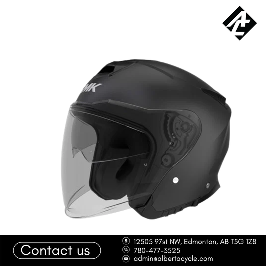 SMK GTJ Helmet Solid Matte Black
