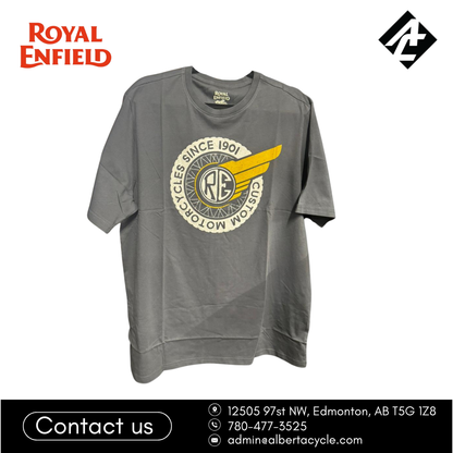 Royal Enfield "Custom Motorcycle" Tee, Charcoal