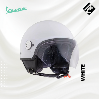 JET HELMET PIAGGIO VESPA VISOR 3.0 GLOSSY WHITE (XS)