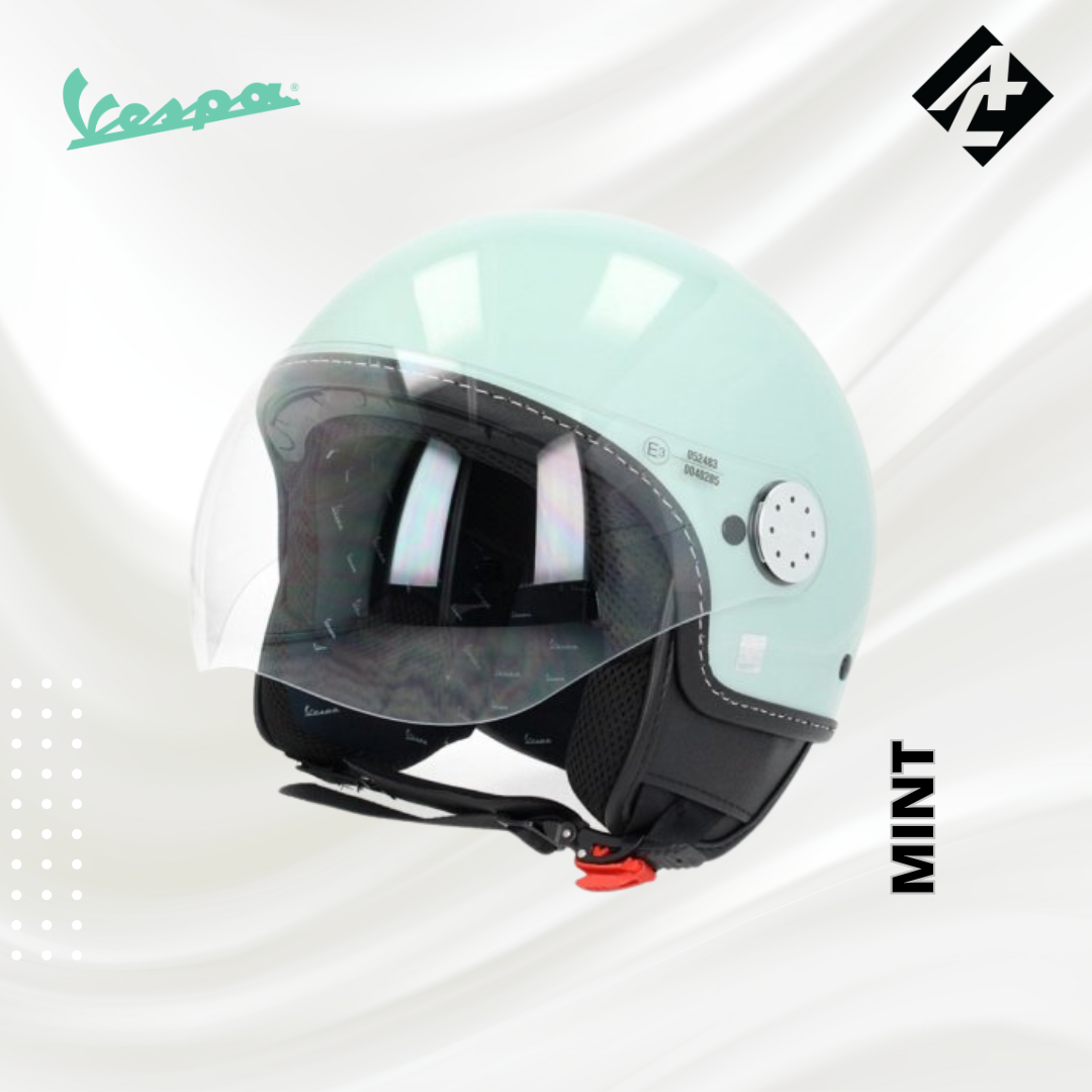 JET HELMET PIAGGIO VESPA VISOR 3.0 GLOSSY MINT (L)