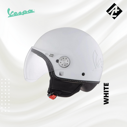 JET HELMET PIAGGIO VESPA VISOR 3.0 GLOSSY WHITE (XS)