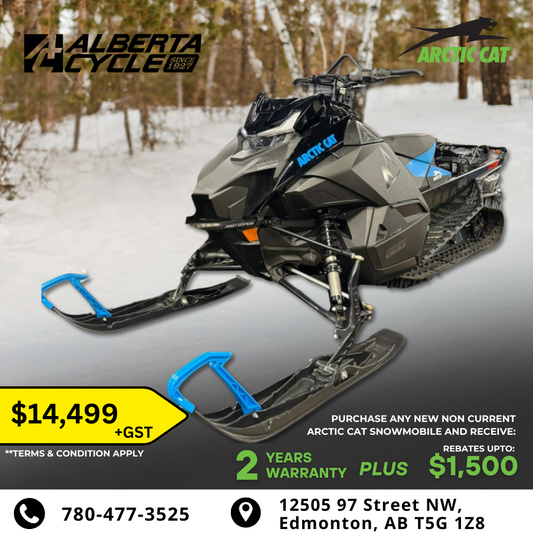 2024 Arctic Cat® M 600 Alpha One 154"/2.60" Manual_Black (20203)