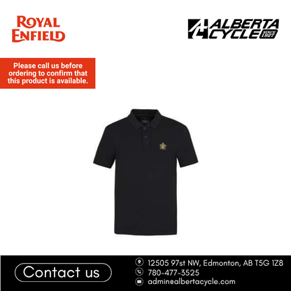Royal Enfield Canon Crest Cutout Polo T-Shirt