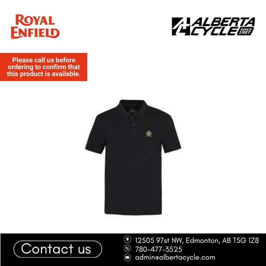 Royal Enfield Canon Crest Cutout Polo T-Shirt