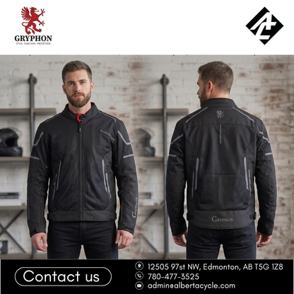Gryphon Men's Aqua Air Mesh Jacket (Grey/black)