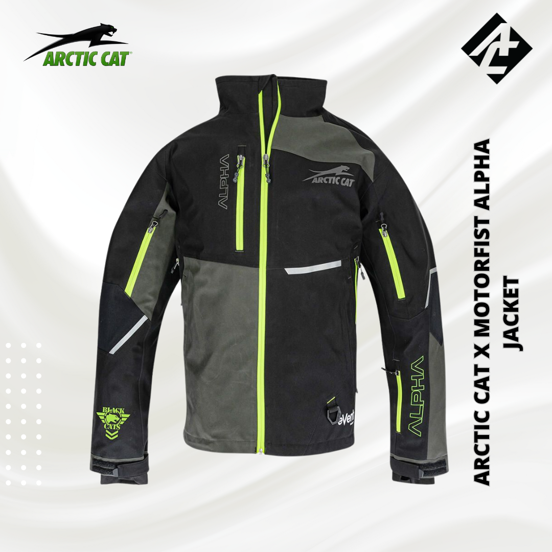 Arctic Cat x Motorfist Alpha Jacket (Black-Green)