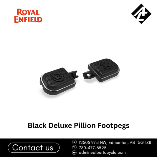 Black Deluxe Pillion Footpegs