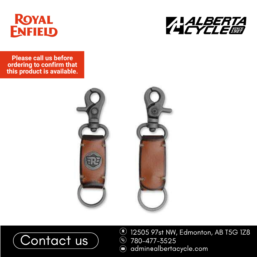 Royal Enfield Leather Keychain