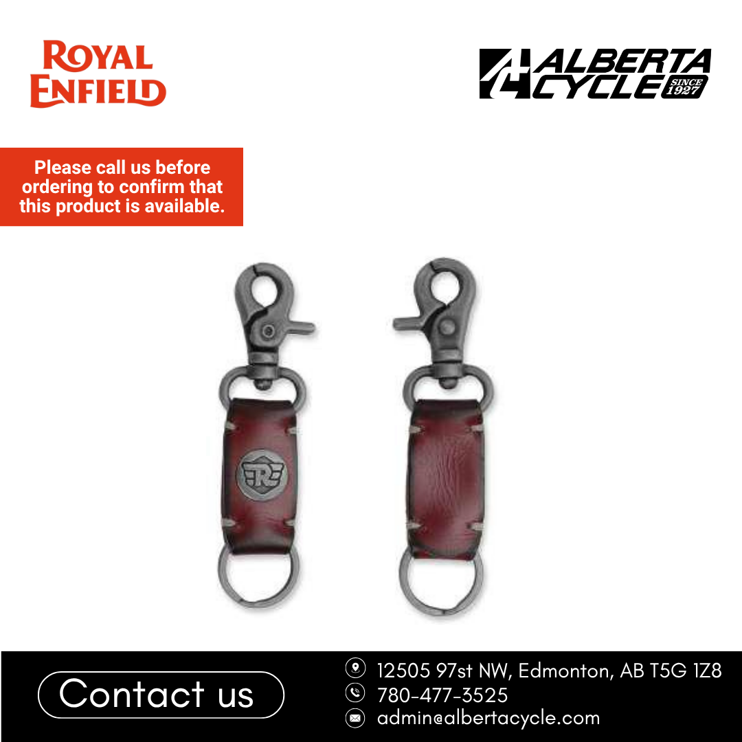 Royal Enfield Leather Keychain