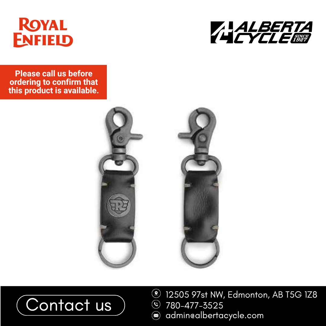 Royal Enfield Leather Keychain