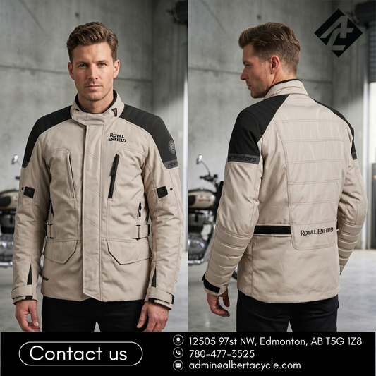 Alpinestars Royal Enfield Gravity Drystar Riding Jacket (Khaki)