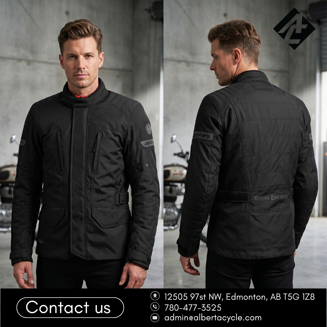 Alpinestars X Royal Enfield Gravity Drystar Riding Jacket (Black)