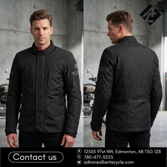 Alpinestars X Royal Enfield Gravity Drystar Riding Jacket (Black)